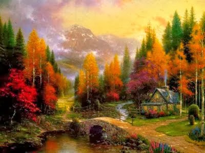 La mia casa, amo l'autunno e i suoi colori...