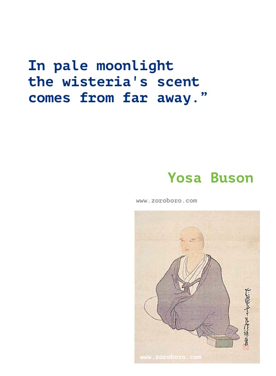 Yosa Buson Quotes, Yosa Buson Poems, Yosa Buson Poetry, Yosa Buson Writings, Yosa Buson .