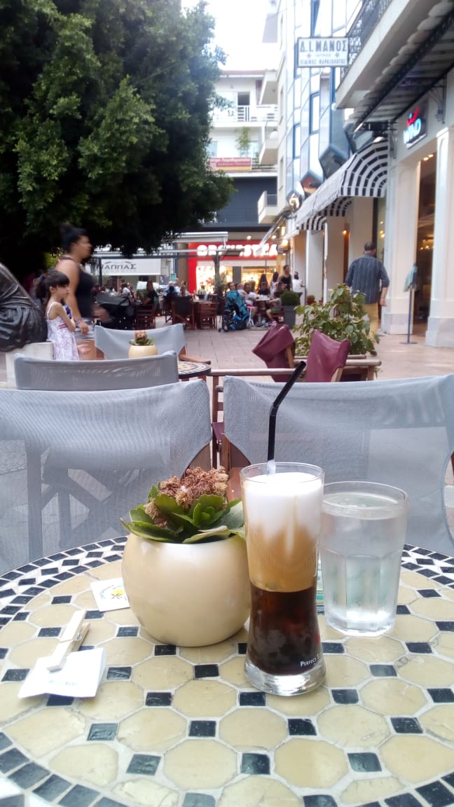 Classic Corner Cafe in Agrinio, Greece