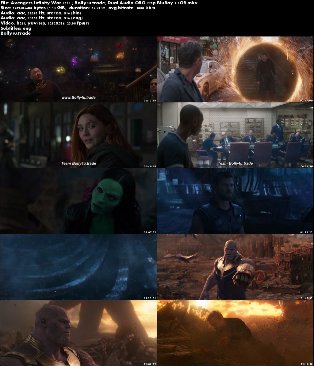 avengers infinity war torrent free download 720p bluray