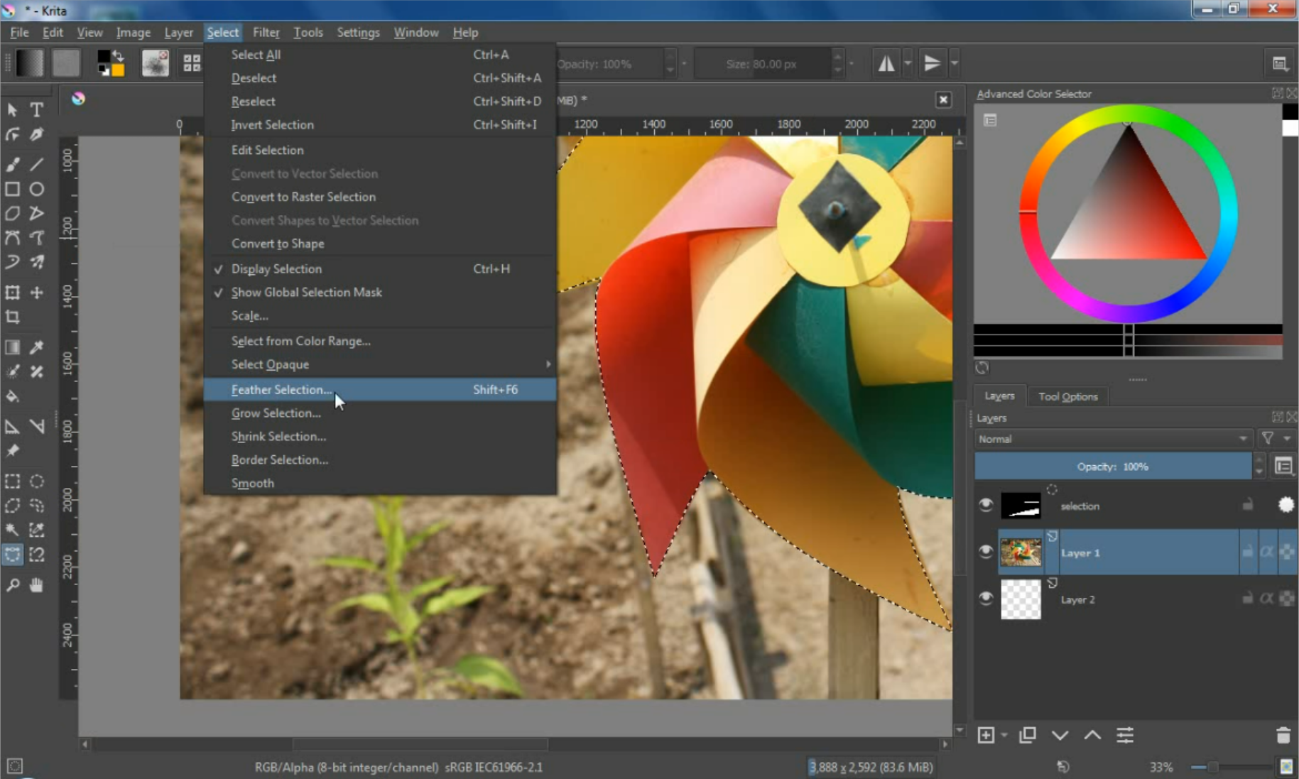 Tutorial Krita, Cara Menghapus Background Foto JVMIYO BLOG