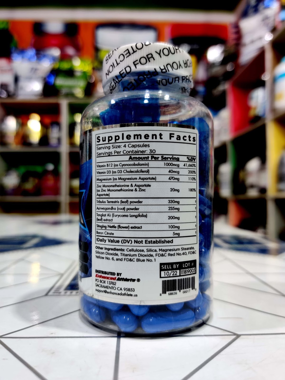 Enhanced Athlete Blue Ox Men's Natural Test Booster Supplement Mood