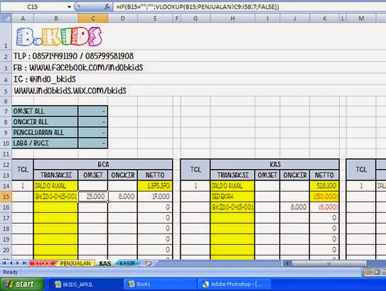 Anonvemous Membuat Laporan Penjualan Online Shop Dengan Excel