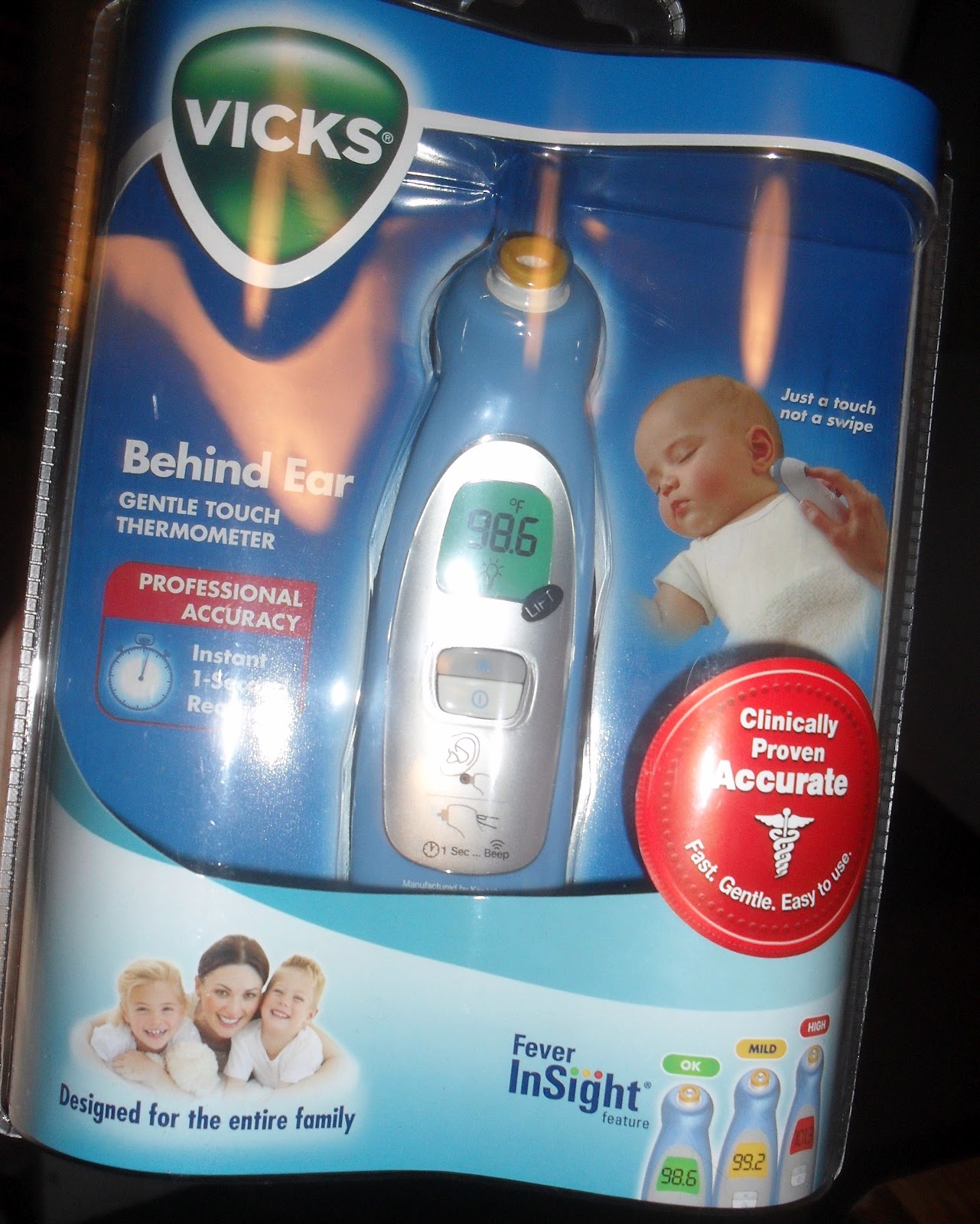 Vicks V980 Behind Ear Thermometer Owner's Manual