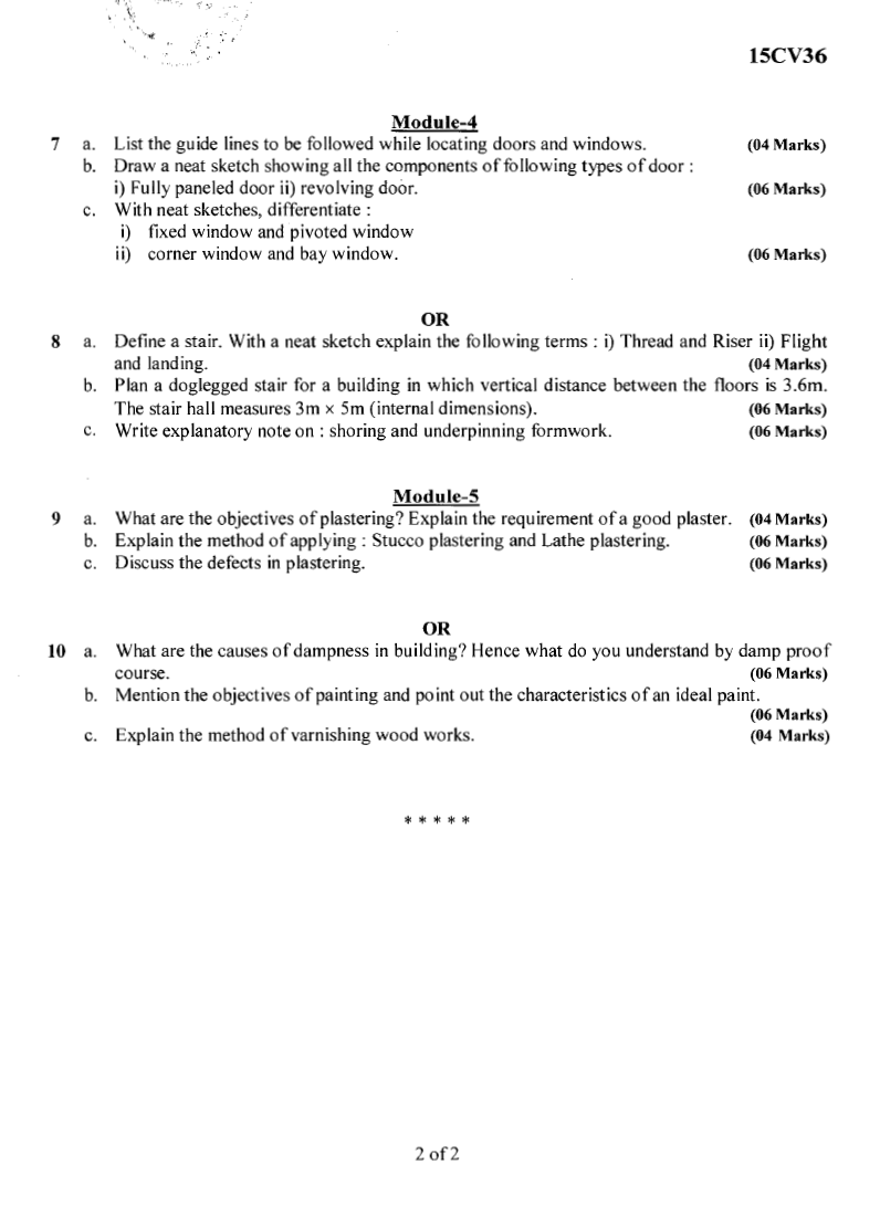 Visvesvaraya Technological University B.E. Civil Engineering (CBCS