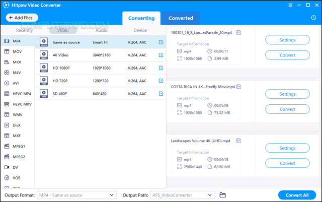 ������ Hitpaw Video Converter ����� Screenshot+2020-10