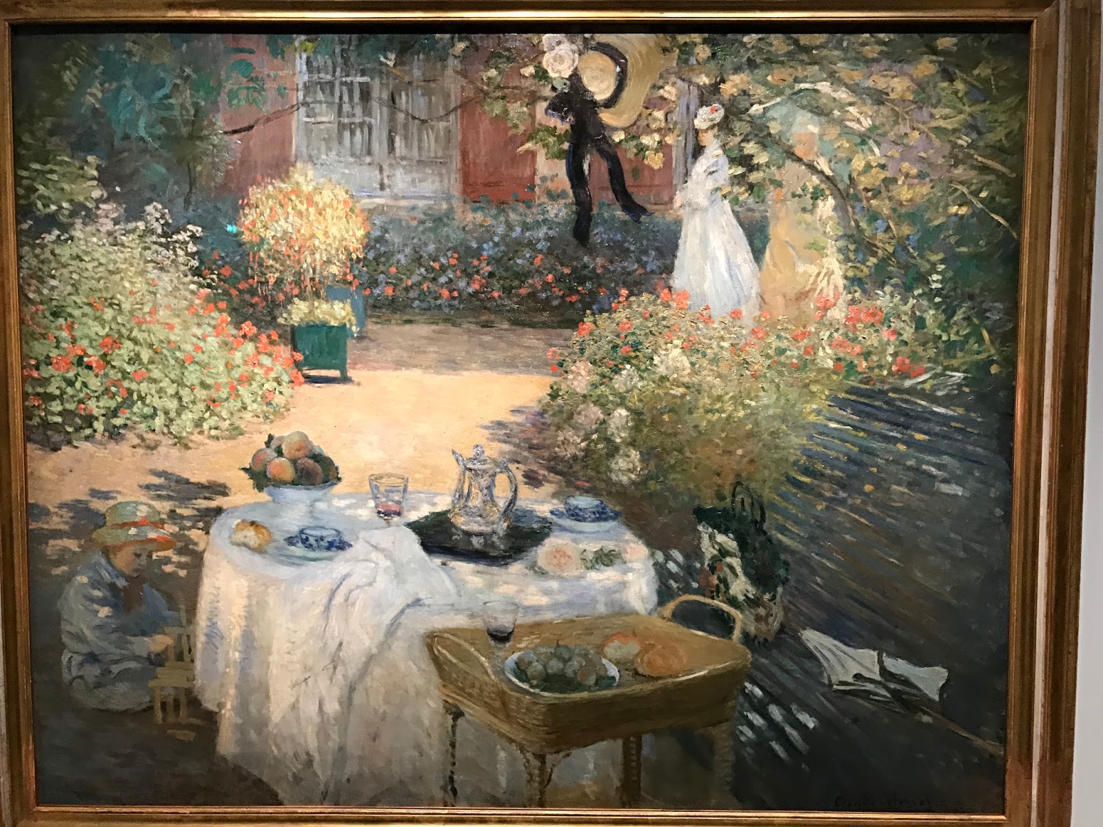 Пьер Огюст Ренуар Monet Painting in his Garden at Argenteuil