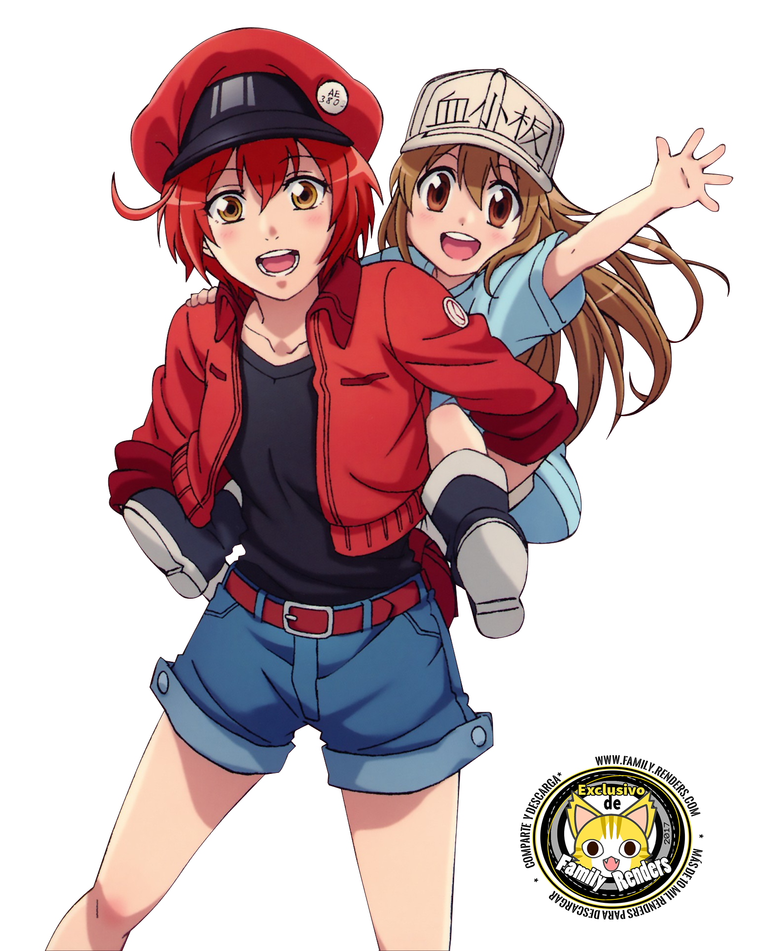 Hataraku Saibou Family - New character from the app game. #Osteoblast The  app only have Japan's server. It really cute.