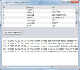 Aplikasi Database Client Server Menggunakan Socket Java