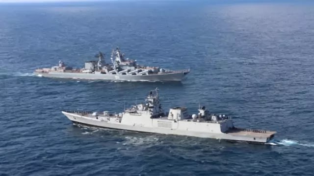 Indian Navy and Russian Federation Navy organise Passage Exercise (PASSEX) in Eastern Indian Ocean Region