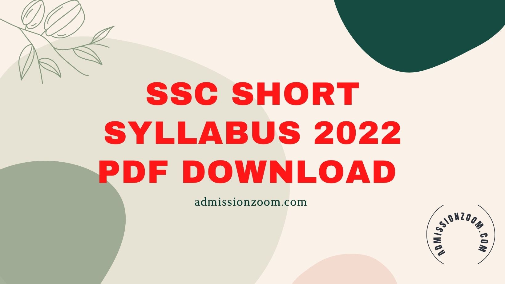SSC Short Syllabus 2022 PDF Download (NCTB New Syllabus)