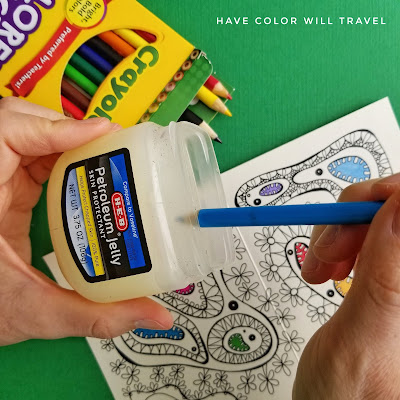 Crayola Colored Pencils And Petroleum Jelly: A HCWT Coloring Tutorial