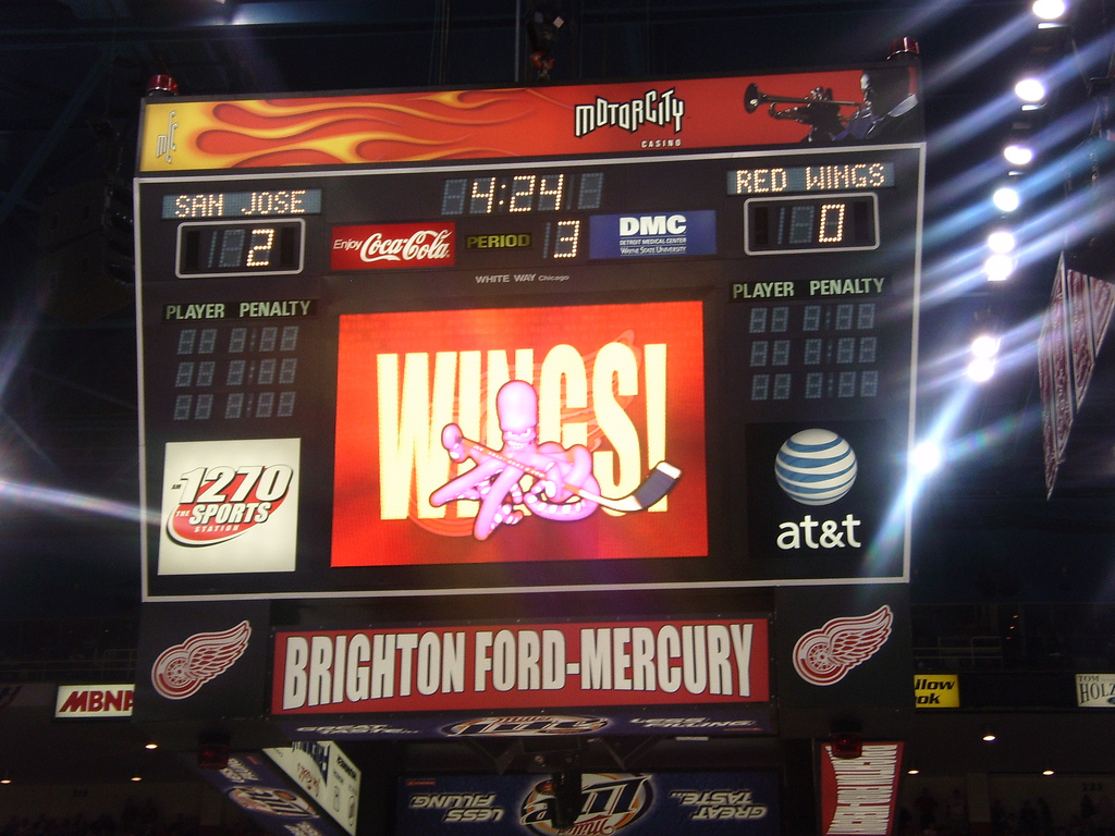 Ancient Scoreboards In The NHL Frozen Faceoff