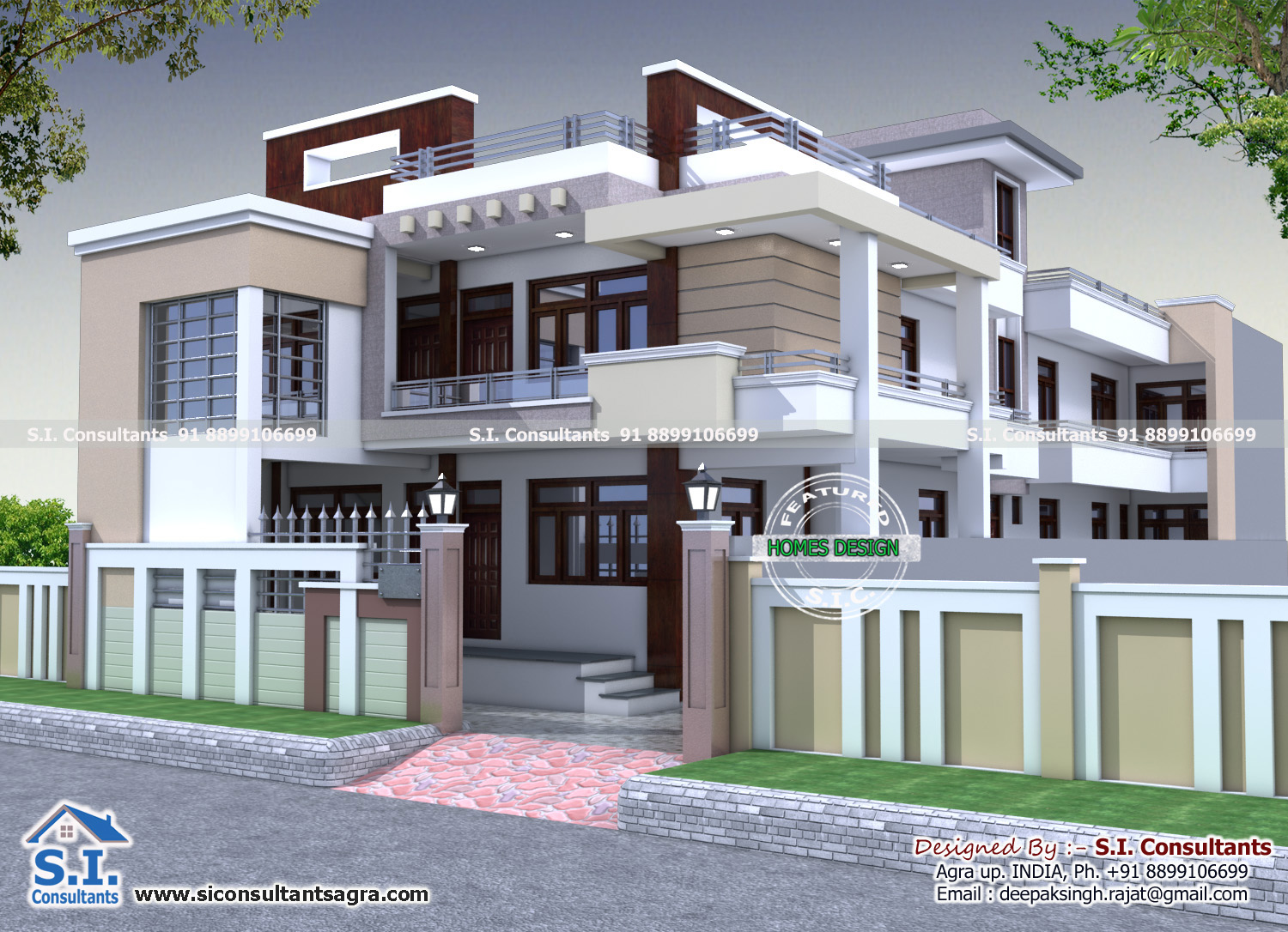 S.I. consultants: 40x70 Indian House Design