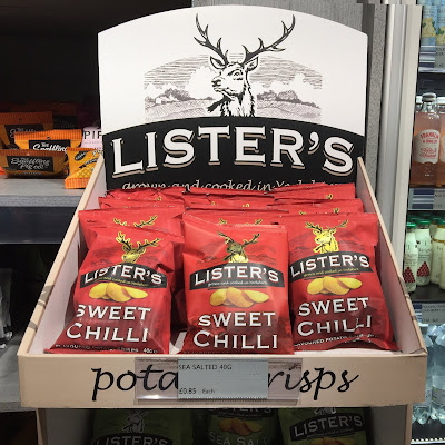 image shows box of Lister's crisps designed by Hot Frog Graphics