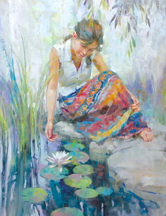 John Michael Carter 1950 Impressionist Figurative Painter