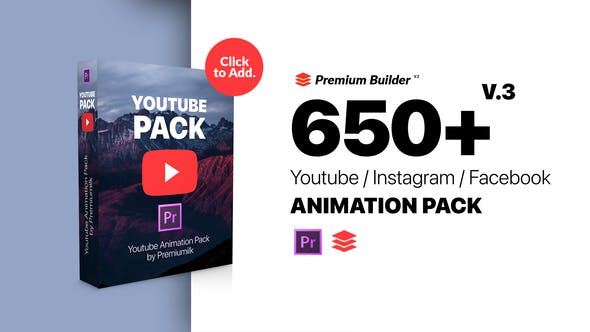 YouTube Pack MOGRTs For Premiere & Extension Tool V3 YouTube Pack MOGRTs For Premiere & Extension Tool V3