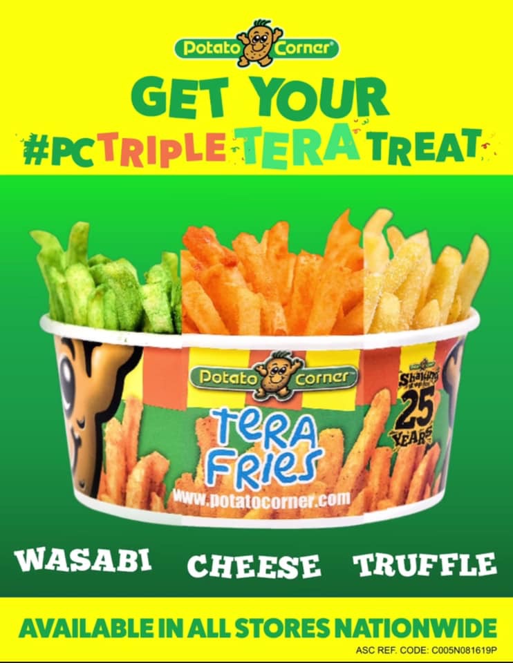 Get Your Potato Corner Triple Tera Treat
