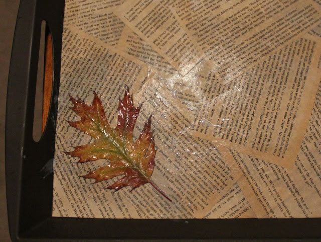 serving tray mod podge book pages serving tray mod podge book pages