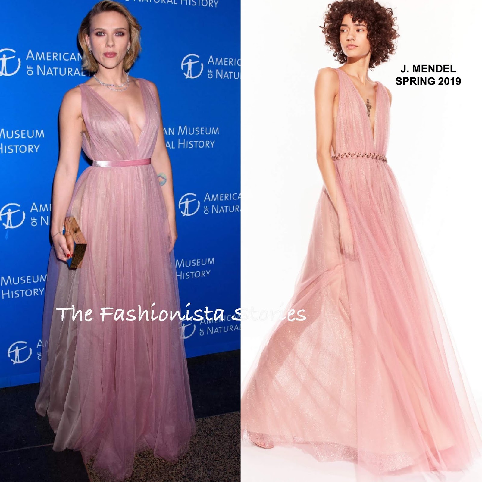 Scarlett Johansson in J. Mendel at the 2018 American Museum of Natural