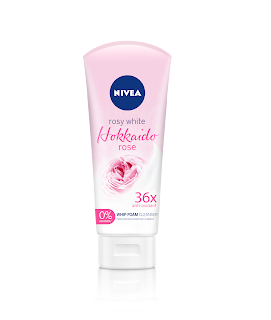 Hokkaido rose whip facial foam membersihkan make up