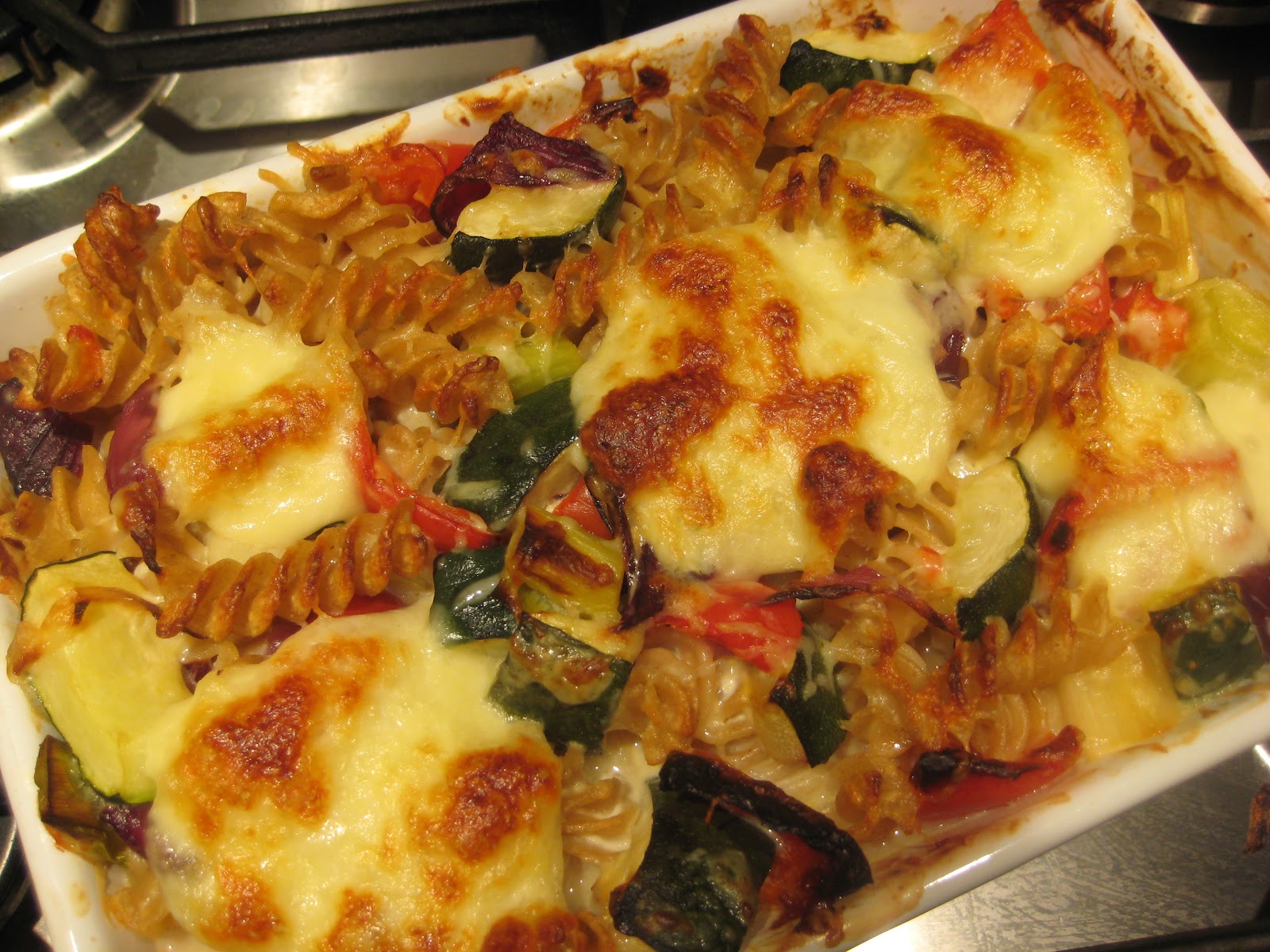 Lemon and Cheese Cheesey Veggie Pasta Bake
