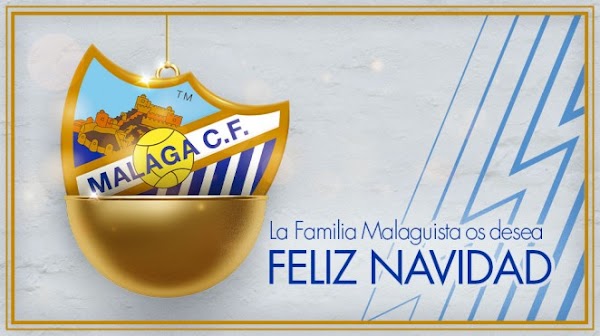 El Málaga desea una Navidad blanquiazul