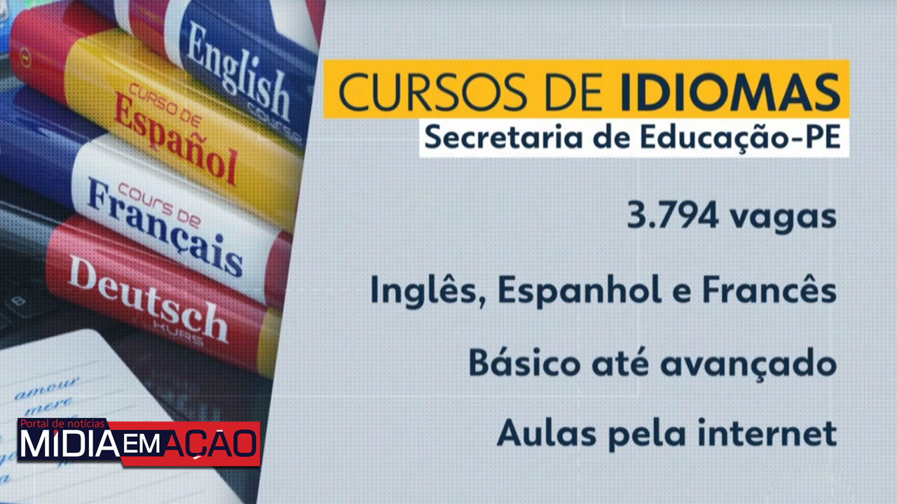 Pernambuco oferece 3.794 vagas em cursos gratuitos de idiomas