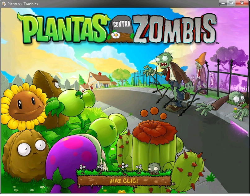 Captura 1 - Plantas vs Zombies