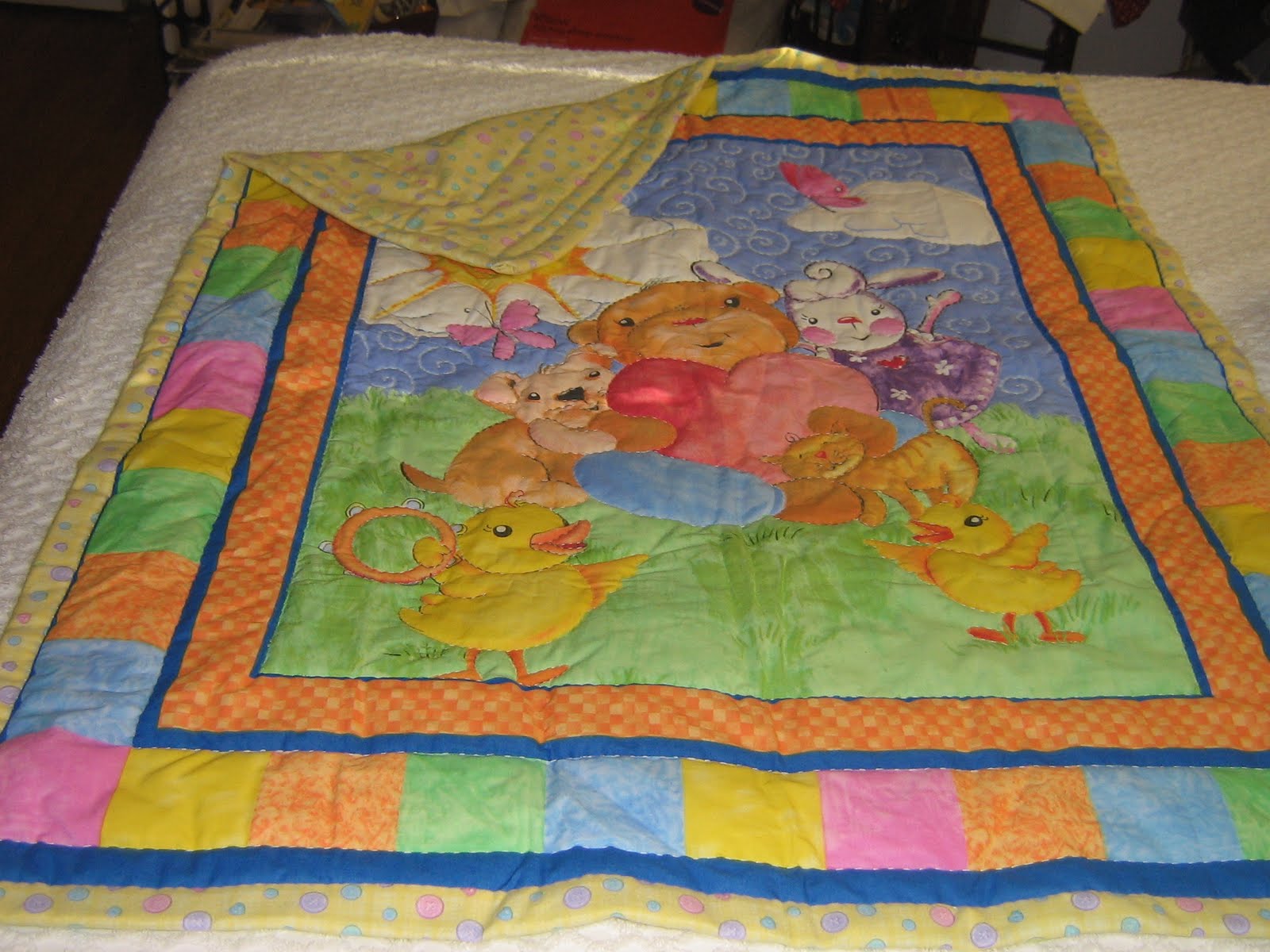 therustycupboard Hand Quilted Baby Blankets/Throws