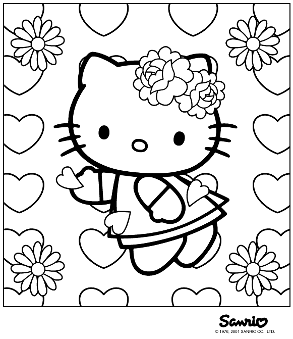 Categories Coloring Pages , Hello Kitty , Hello Kitty Coloring Pages title=