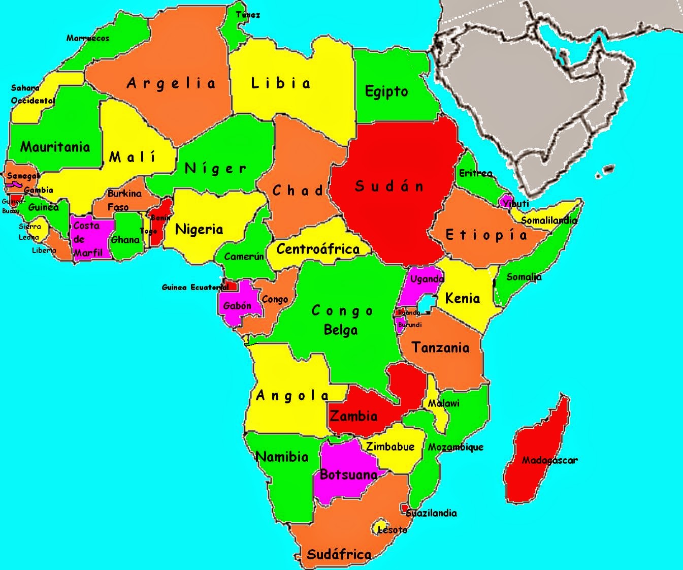 Álbumes 97 Imagen De Fondo Mapa De Africa Con Division Politica Y Nombres Actualizar 102023 7566