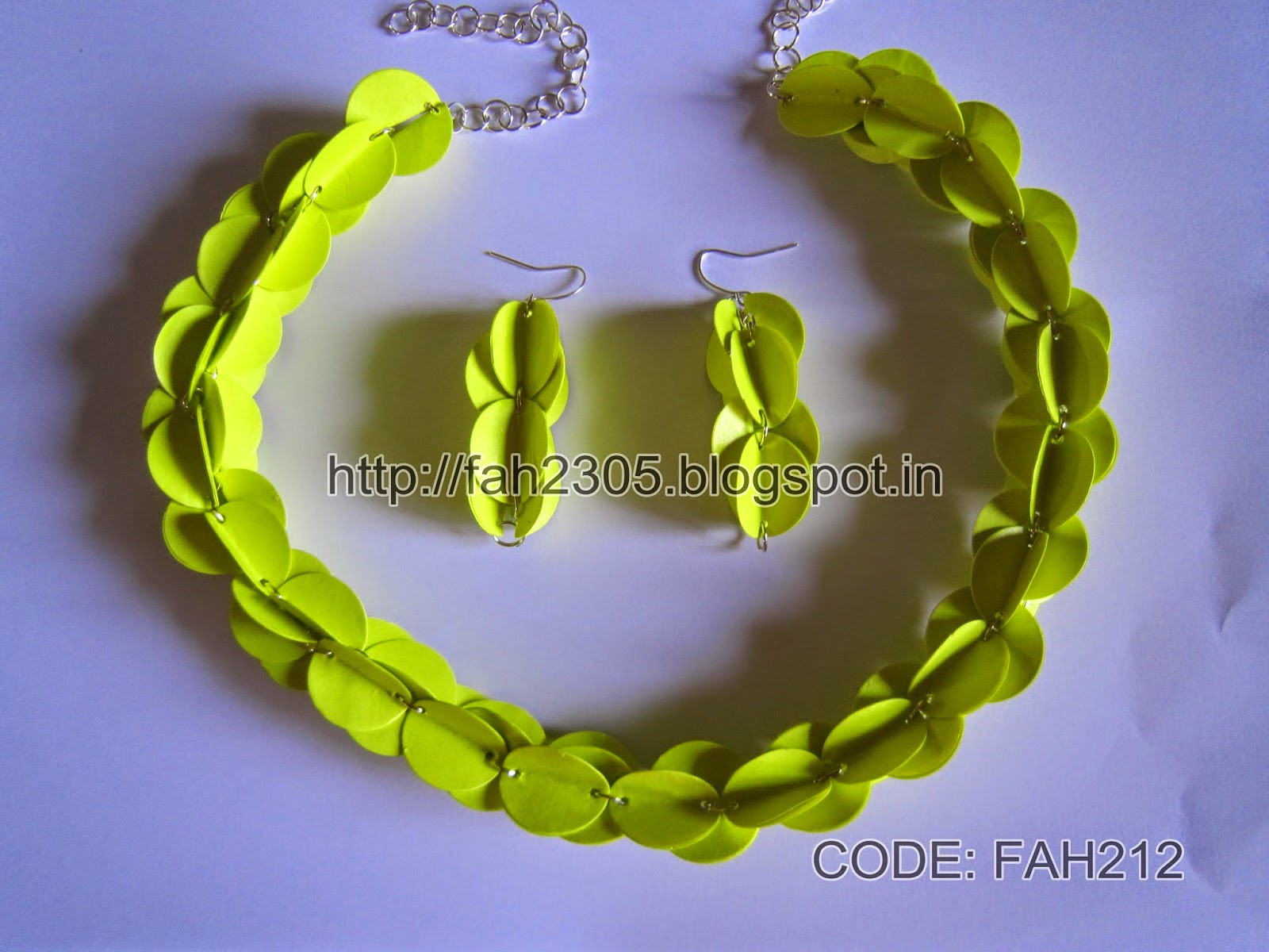 Fah Creations Folded Paper Punch Jewelry Set