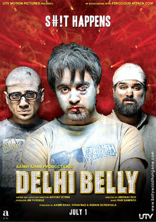 Delhi Belly 2011 BluRay 800Mb Hindi Dual Audio 720p