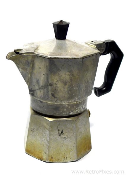 Vintage Bialetti Espresso Stove Top Aluminum Moka Pot Made in