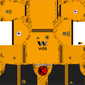 Wolverhampton Wanderers FC 2018/19 Kit - Dream League Soccer Kits