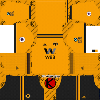 Wolverhampton Wanderers FC 2018/19 Kit - Dream League Soccer Kits