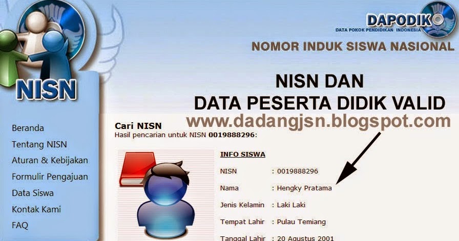 Nisn Siswa Berapa Digit
