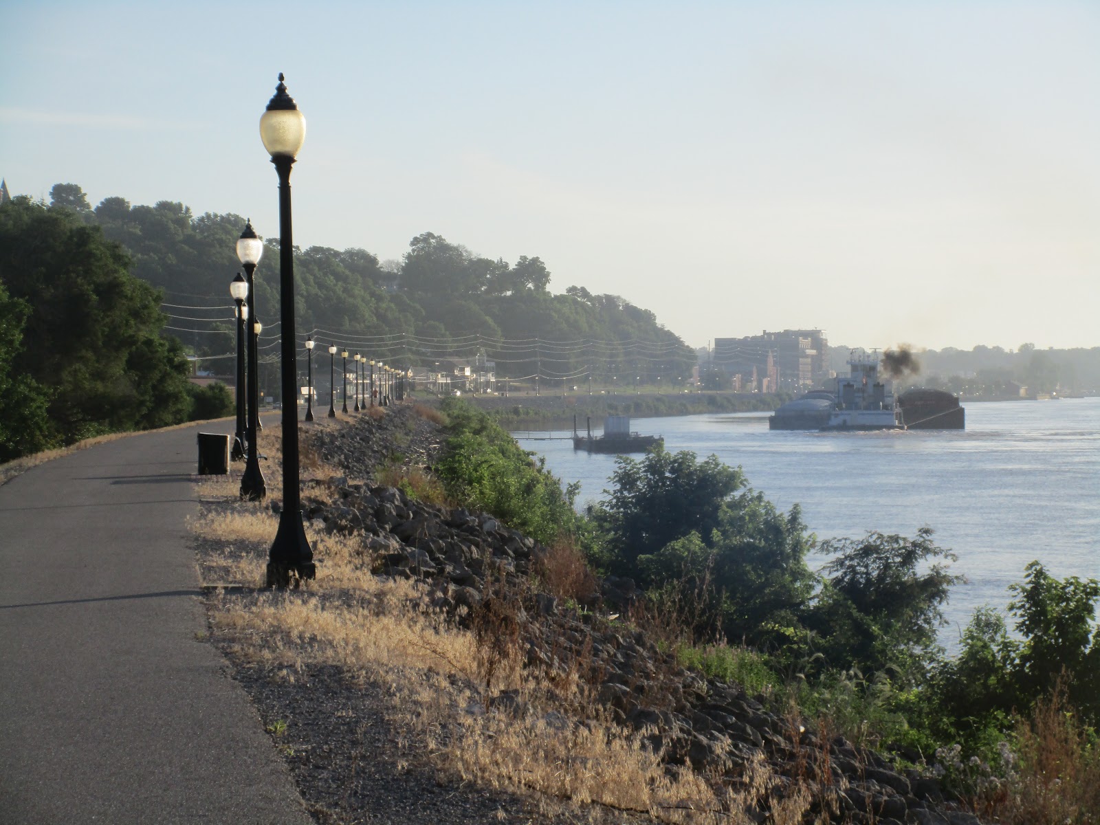 Heart and Sole River walk, Muscatine, Iowa, and then I'm assaulted by