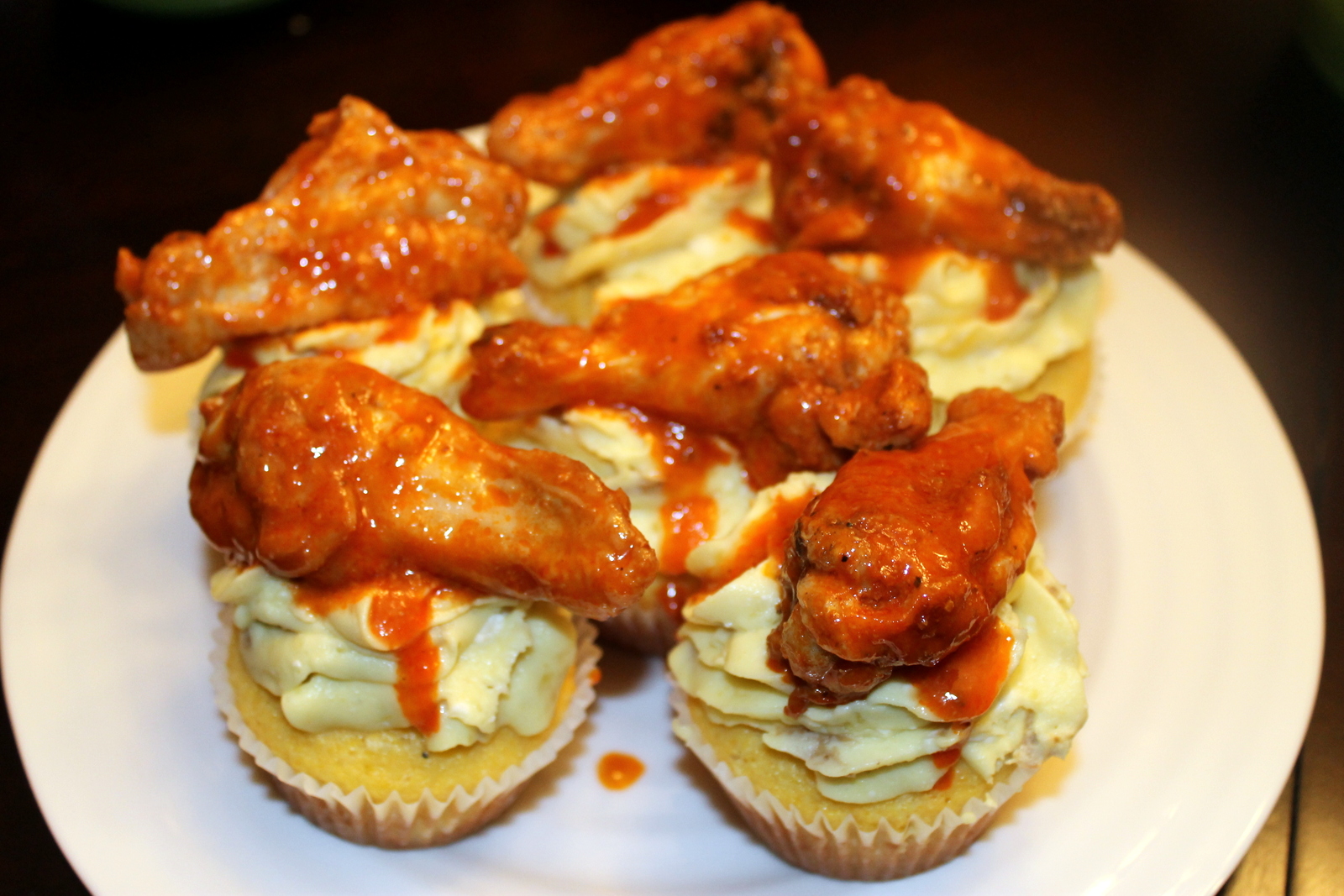 Dolce by Dana Savory Buffalo Wing Cupcakes