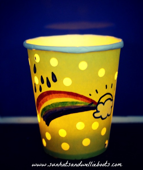 Sun Hats & Wellie Boots: Paper Cup Lanterns