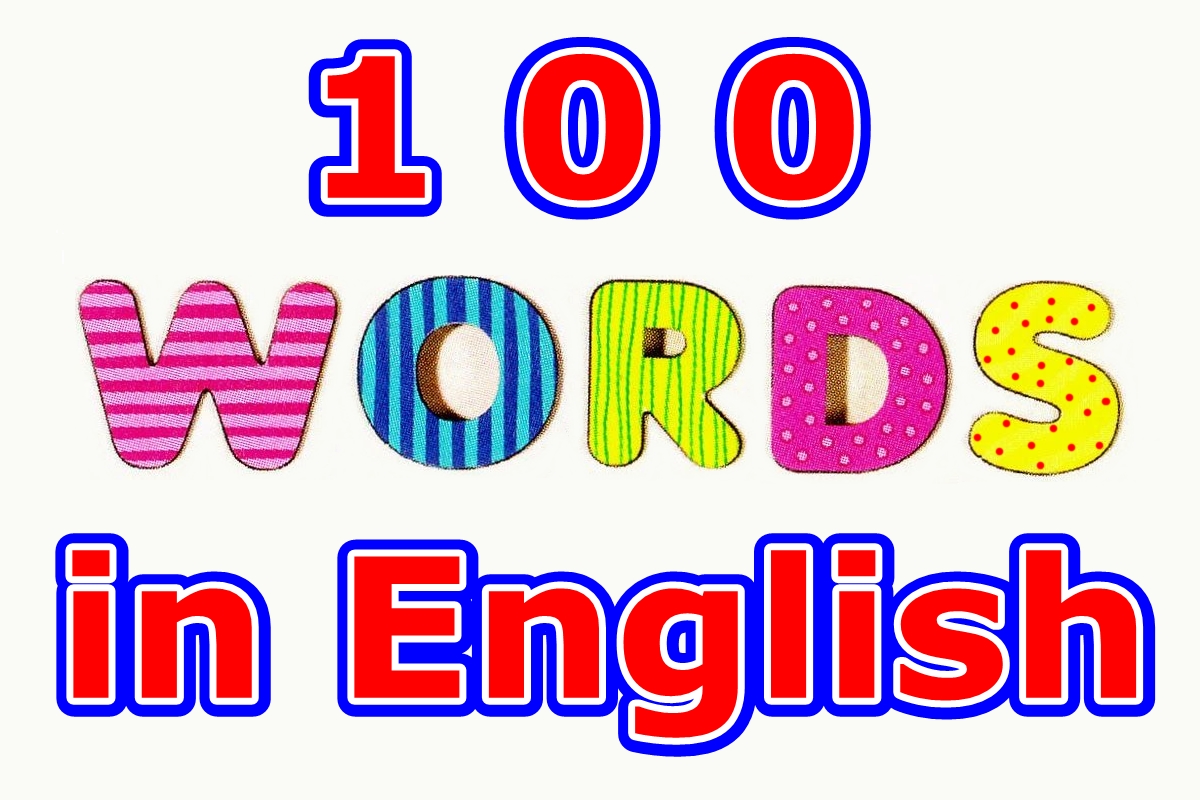 3. A hundred most used words in English