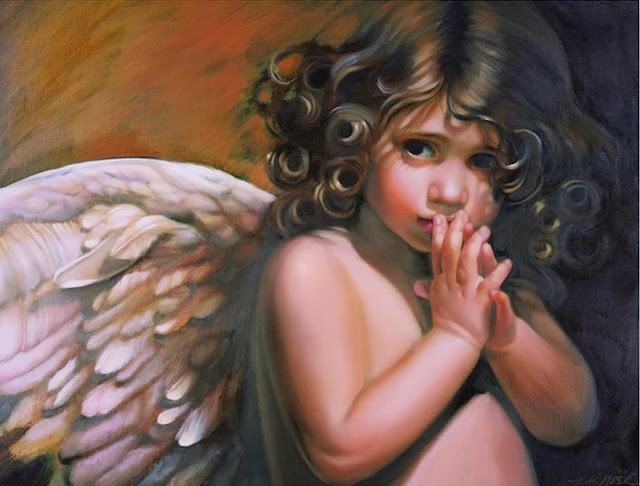 angeles-pintados-al-oleo