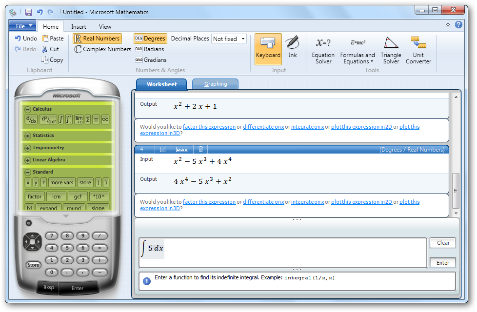 hacking Microsoft Math graphing calculator for your PC 4