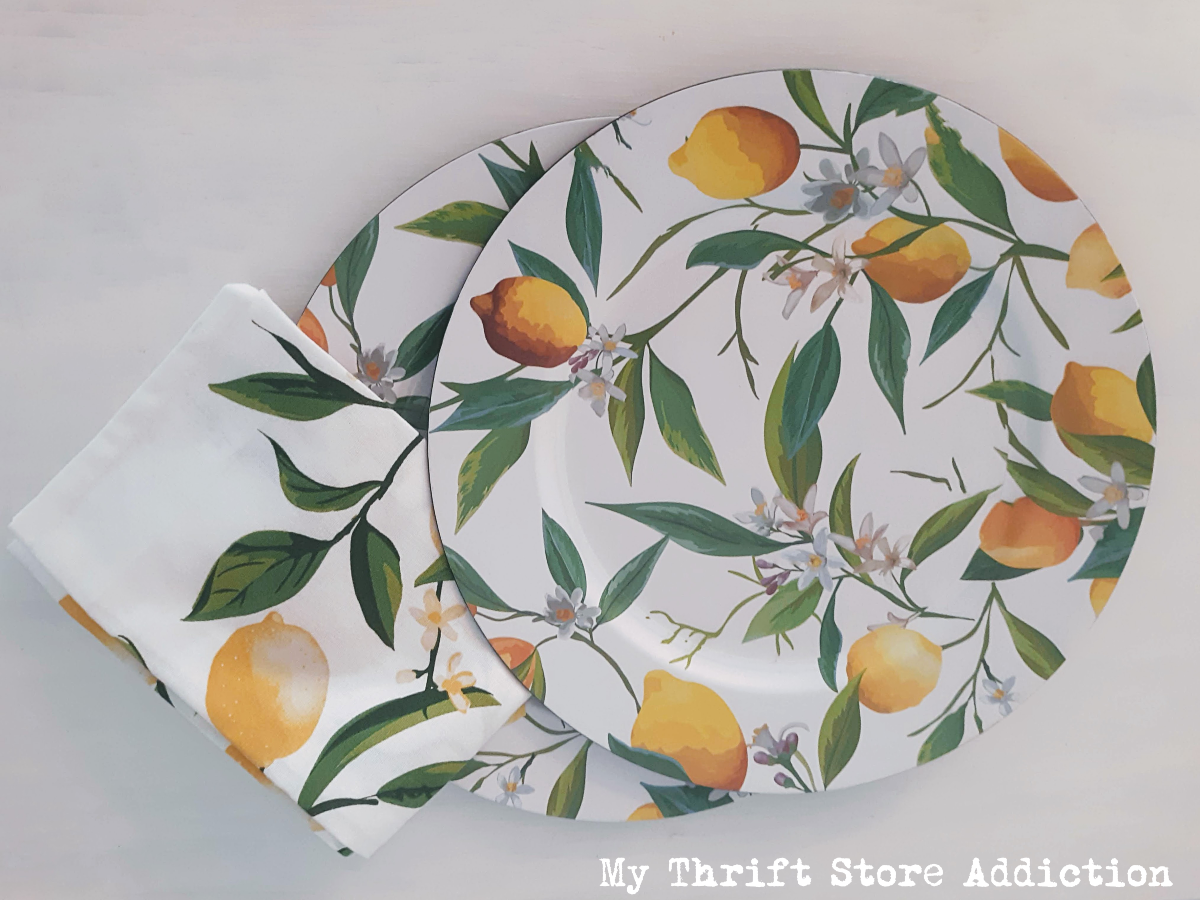 lemons and jadeite garden tablescape