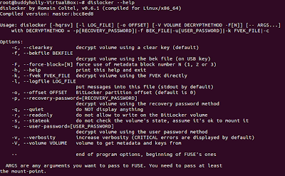 bitlocker encrypted mounting using temp directory mount create