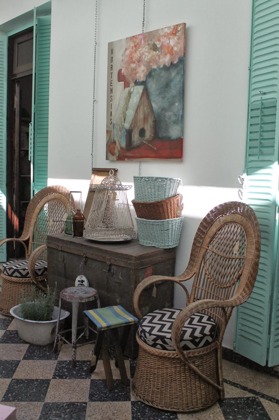 Sillones de mimbre Peacock: Deco Marce Tienda