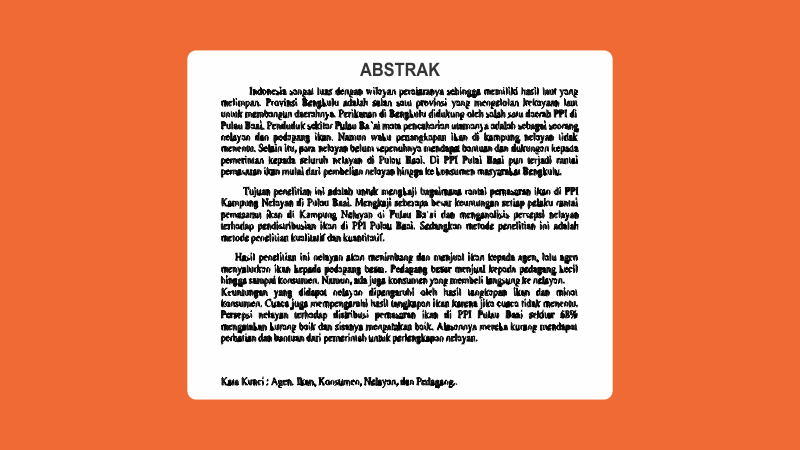 Cara Membuat Abstrak Skripsi Lengkap Contoh