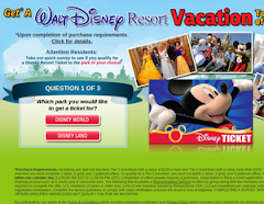 GET a Walt Disney Resort Vacation to a park of your choice