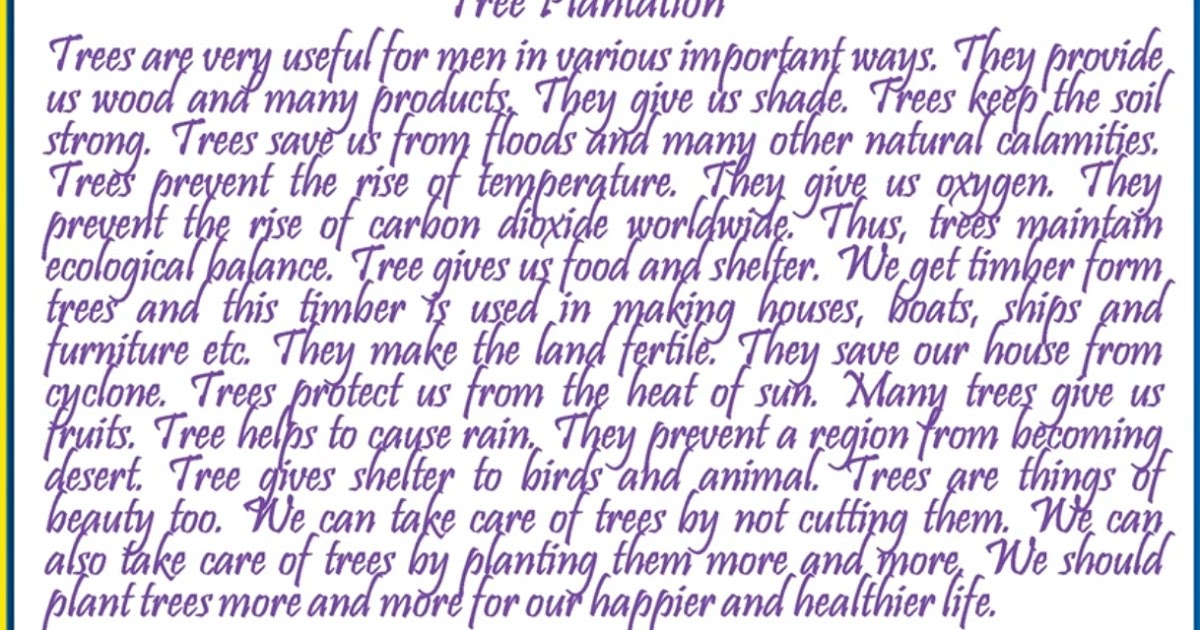 Write a paragraph about trees picture